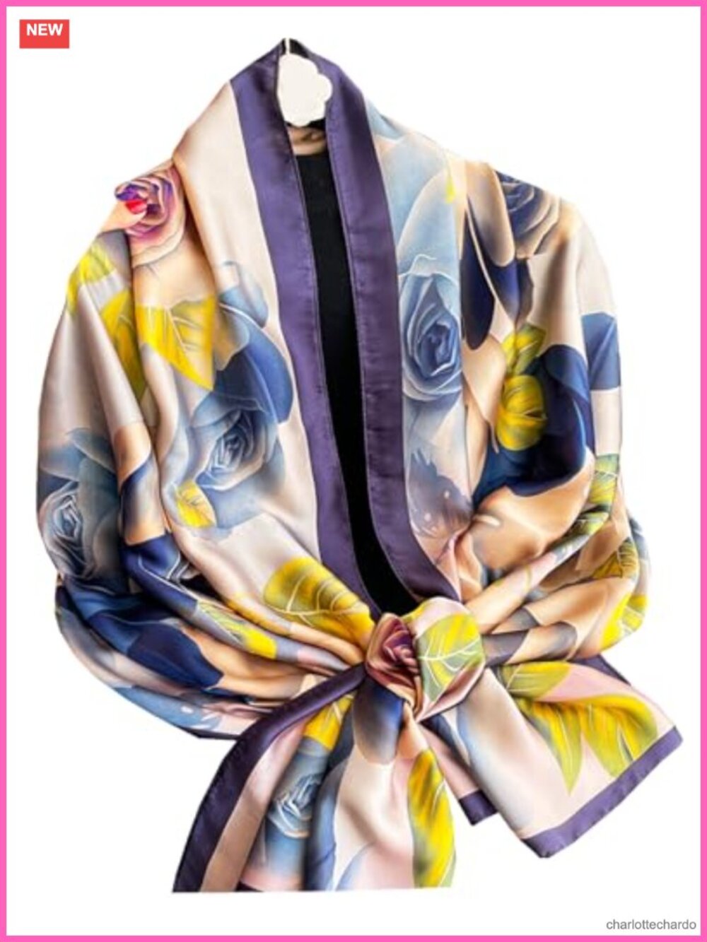 Women's Long Silky Satin Scarf Shawl Wrap Dressy Lightweight Formal Evening
